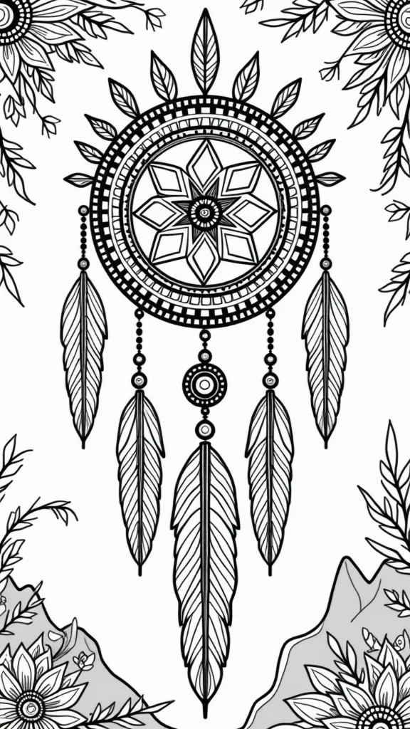 native american indian coloring pages